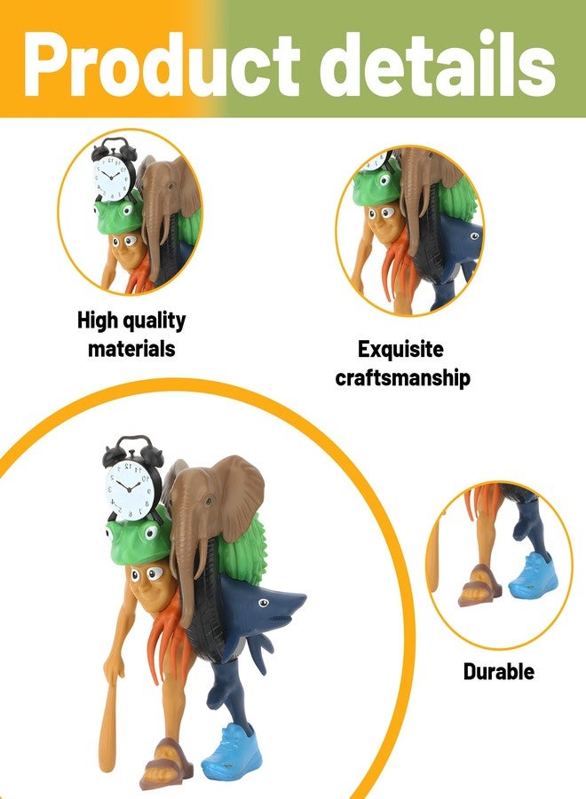 Buildcon Italian Brainrot Toys, Unique Creature Fusion Figurine, Creative Art Piece, Humorous Shark Toy Hybrid for Collectors and Gift Giving - Image 3